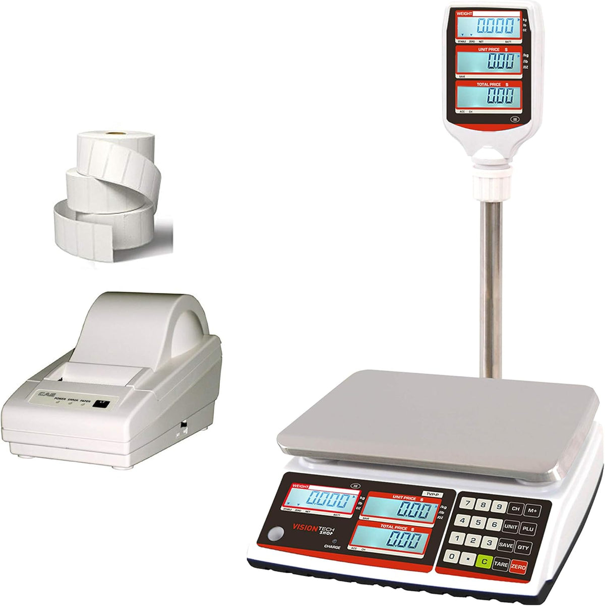 Price Computing Scale with DLP-50 Thermal Label Printer and 1 Case of Labels P4963