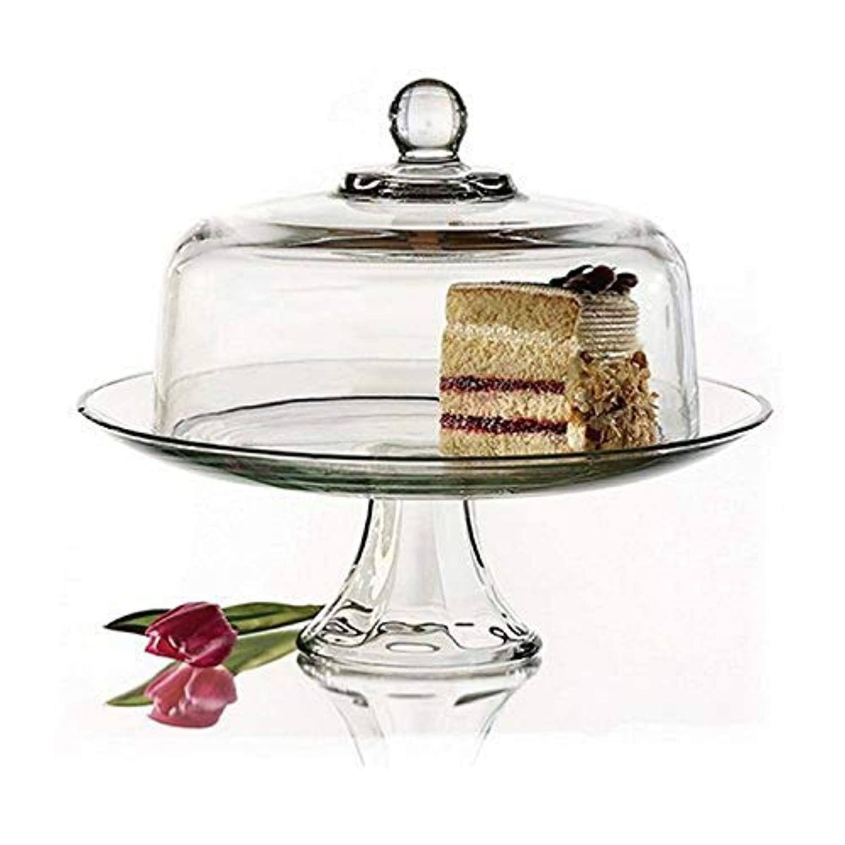 Clear 2 Piece Cake Plate with Dome Q4187