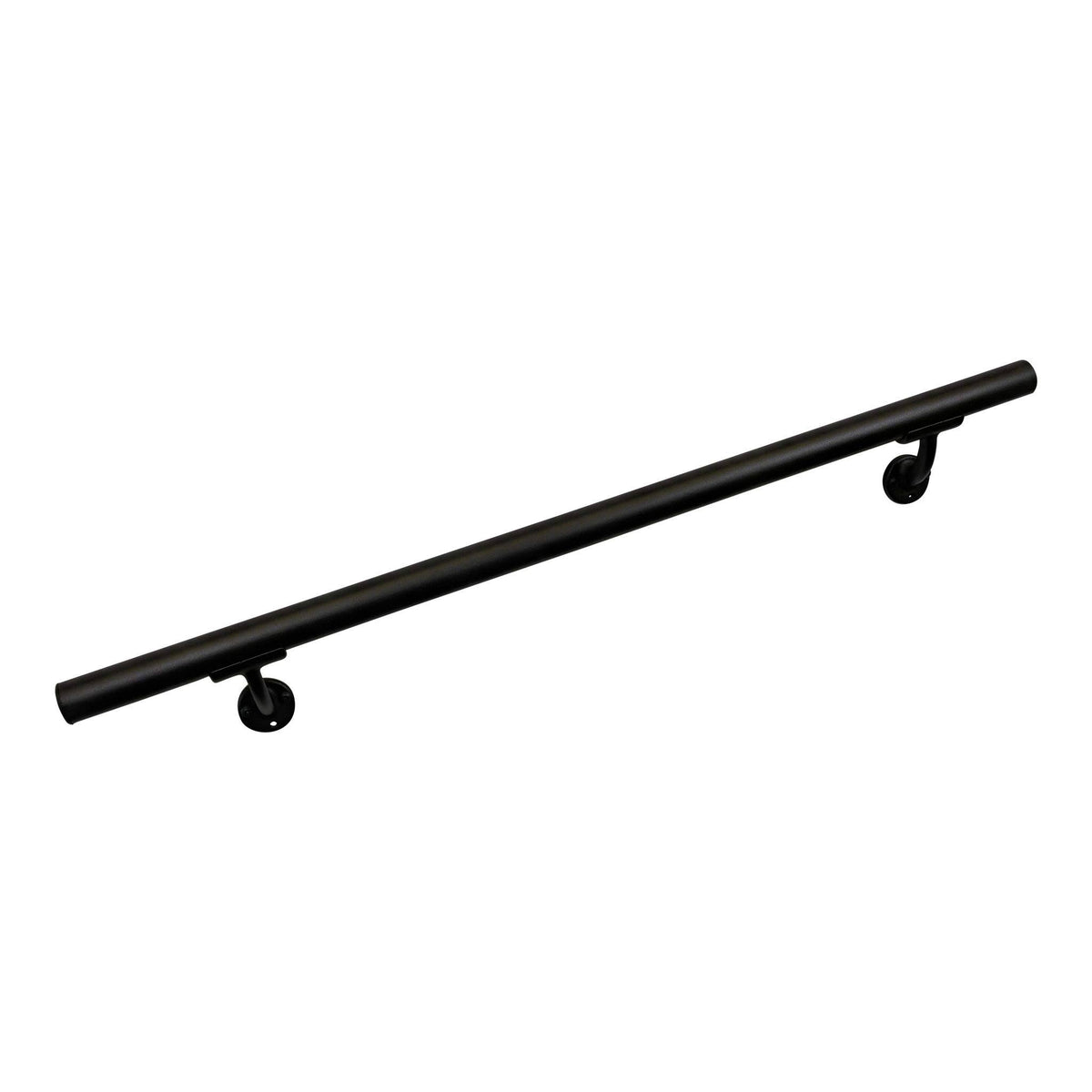 Black Sand Aluminum Handrail Section with Mounts H5149