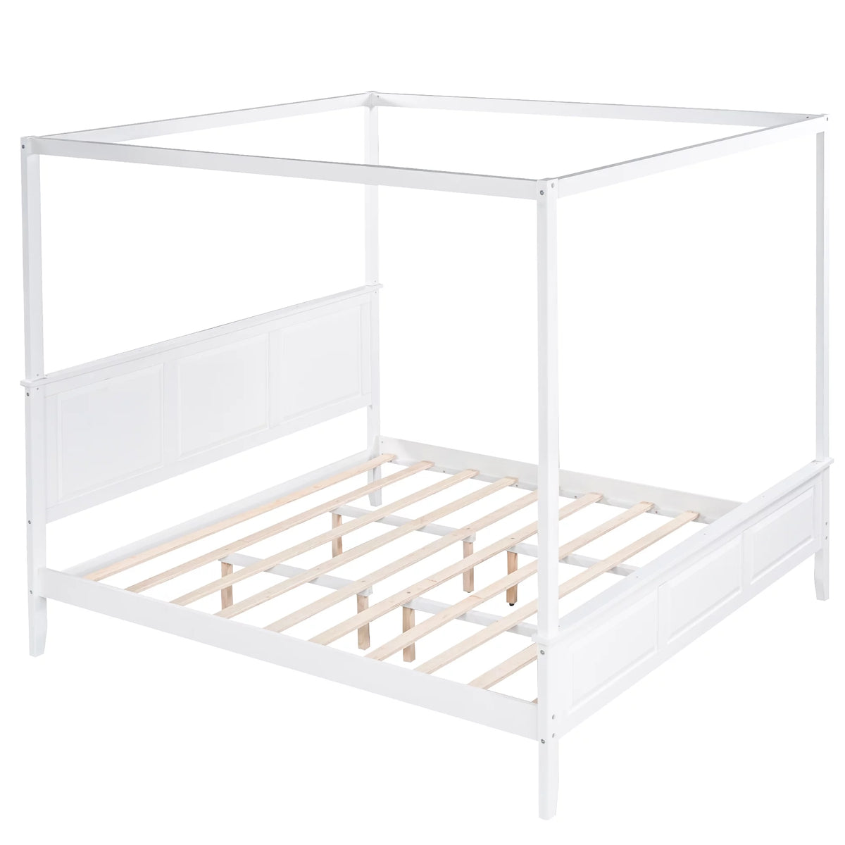 King Size Canopy Platform Bed X3072