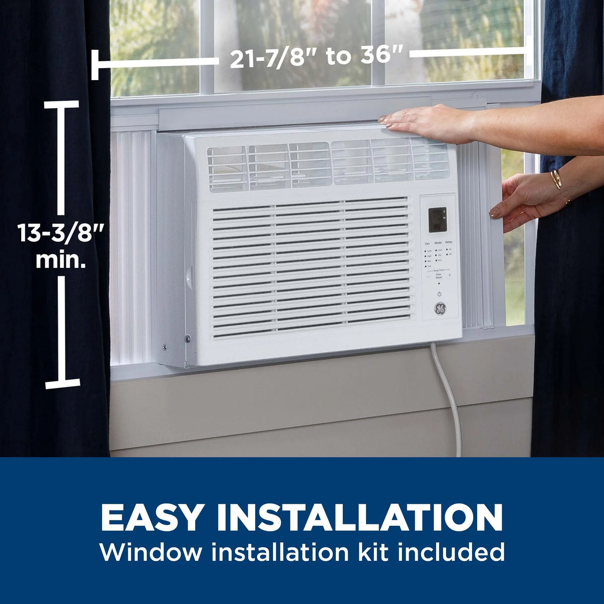 5,000 BTU Window Air Conditioner, Black, 115V I901