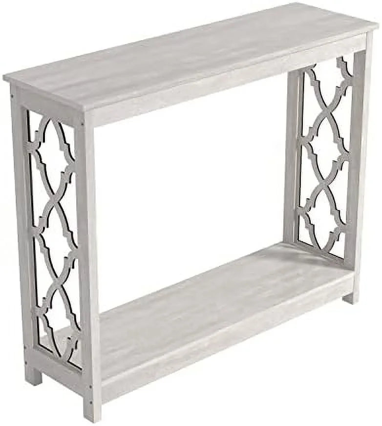 Modern Coffee Table with Shelf Square Wooden Accent Cocktail Table S1935