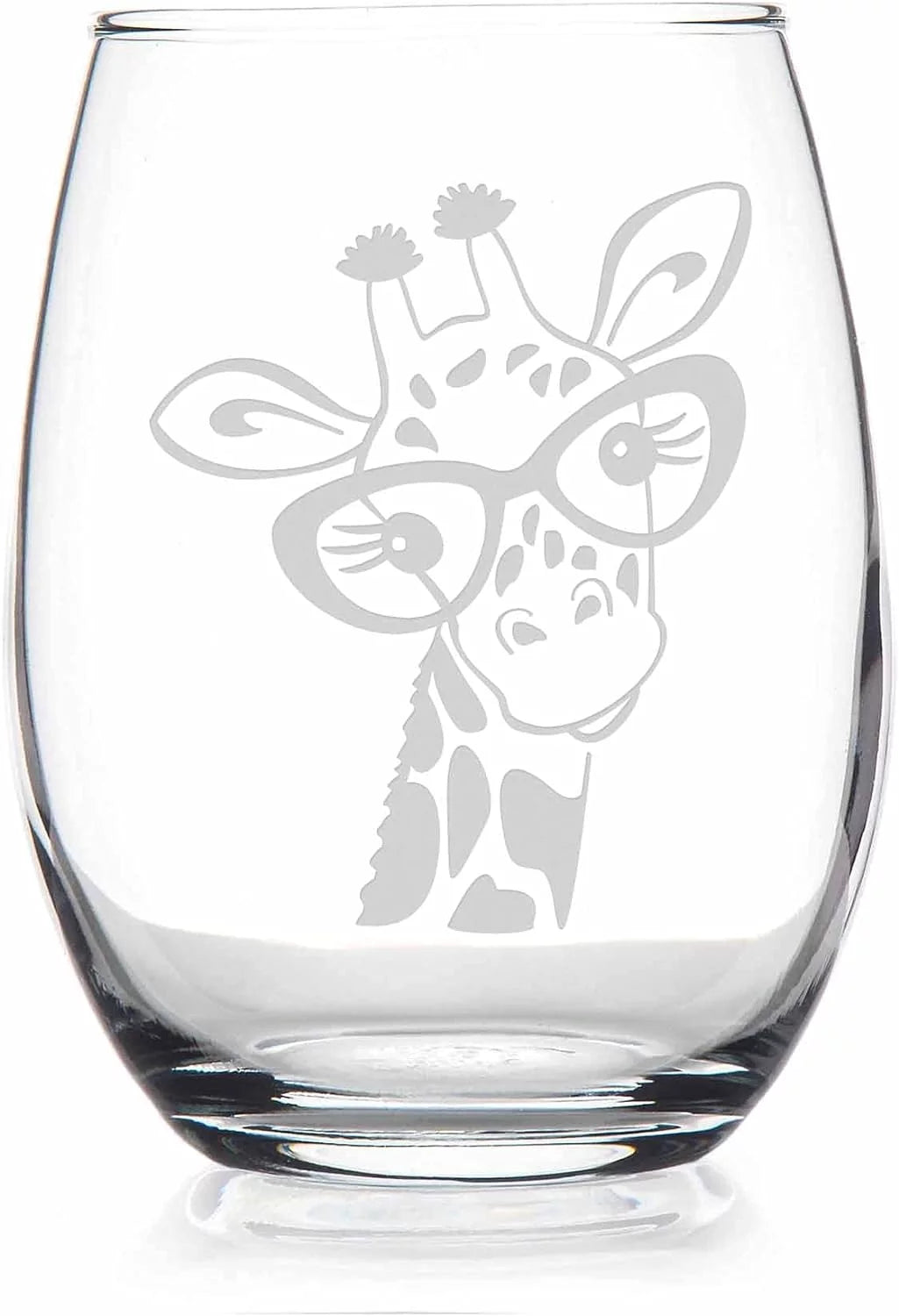 Giraffe Stemless Wine Glass H2071