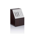 Slatted End Table in Walnut and White N481