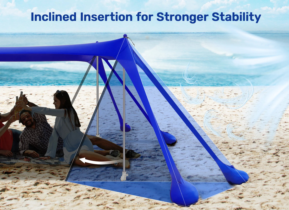 10x10ft Beach Canopy Sun Shelter H721
