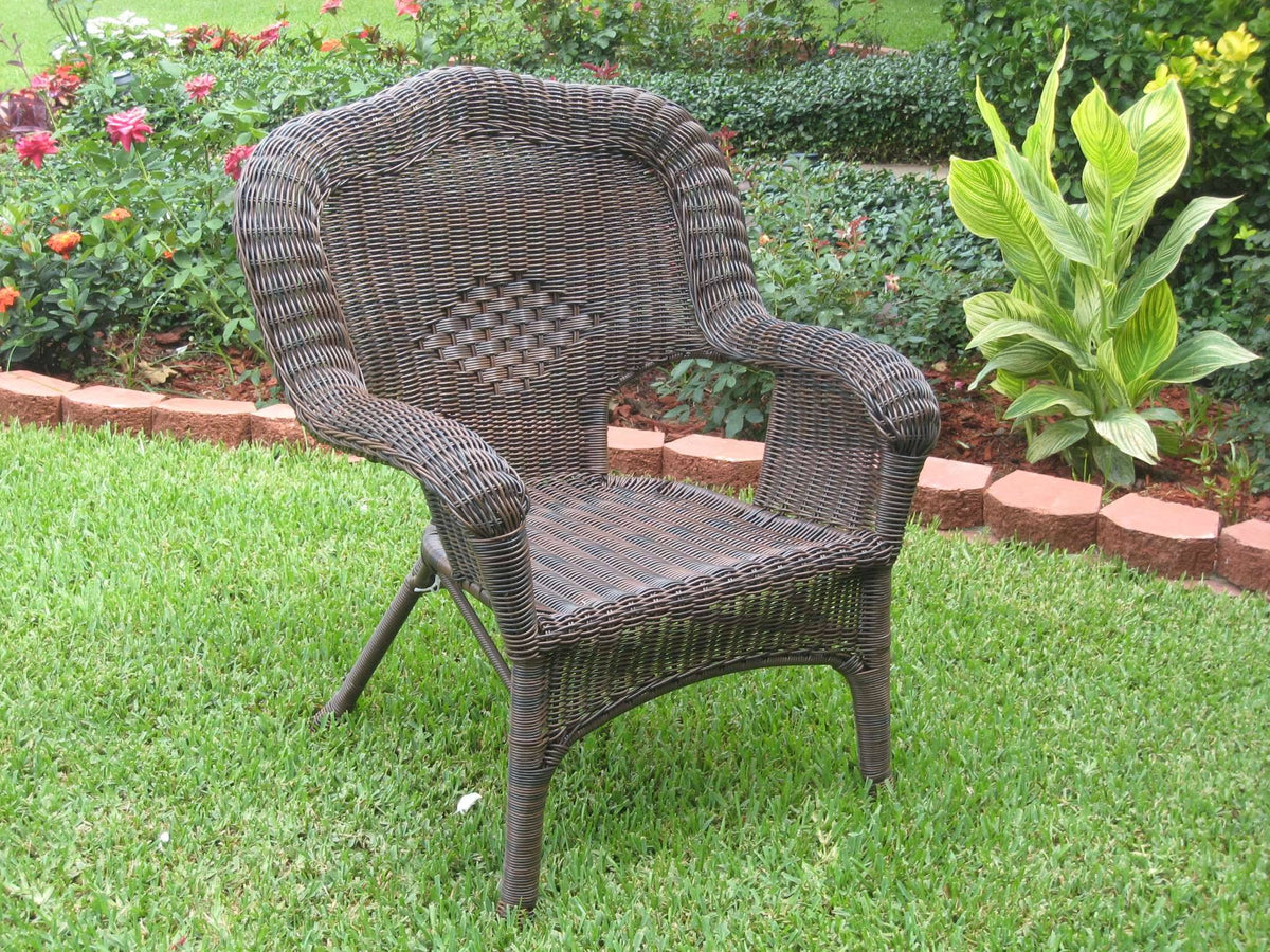 Resin Wicker Patio Chairs Set of 2 R8146