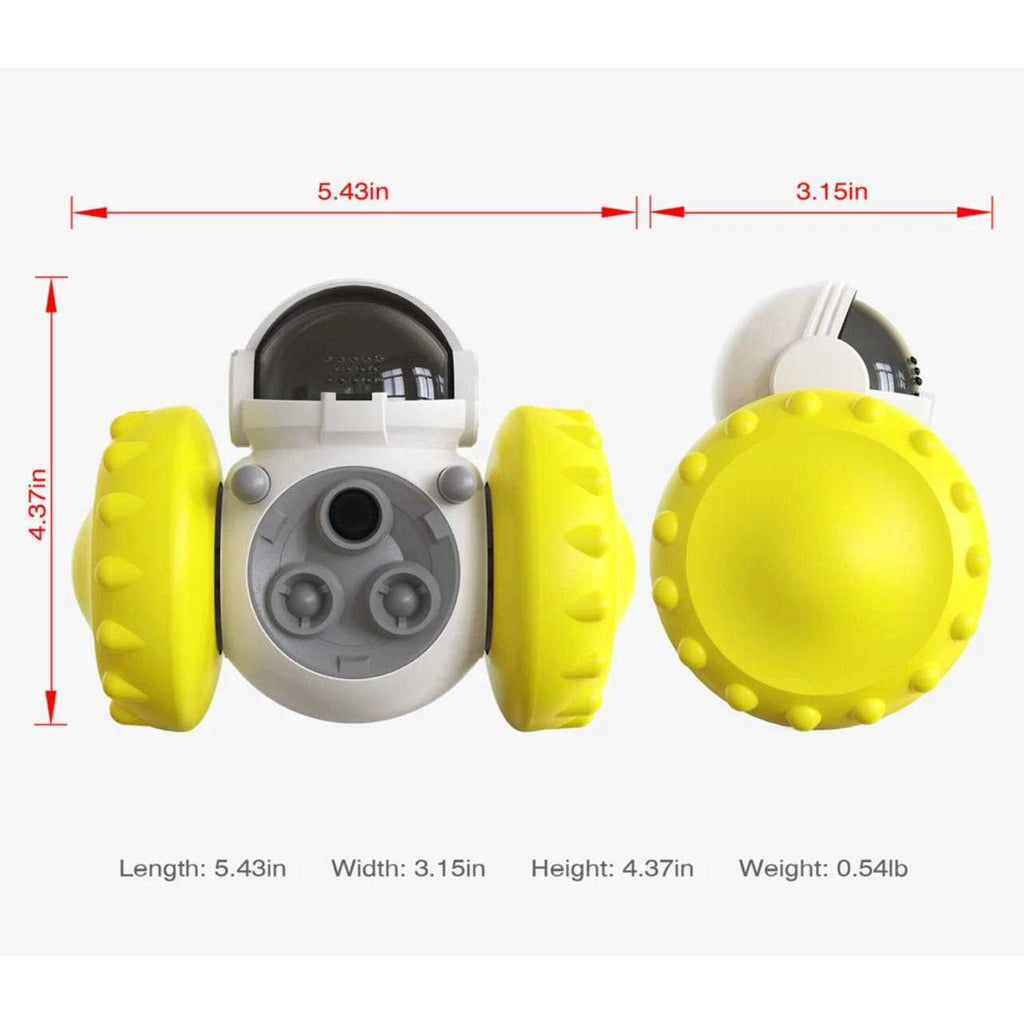Robot Shaped Treat Dispenser Push Toy X152