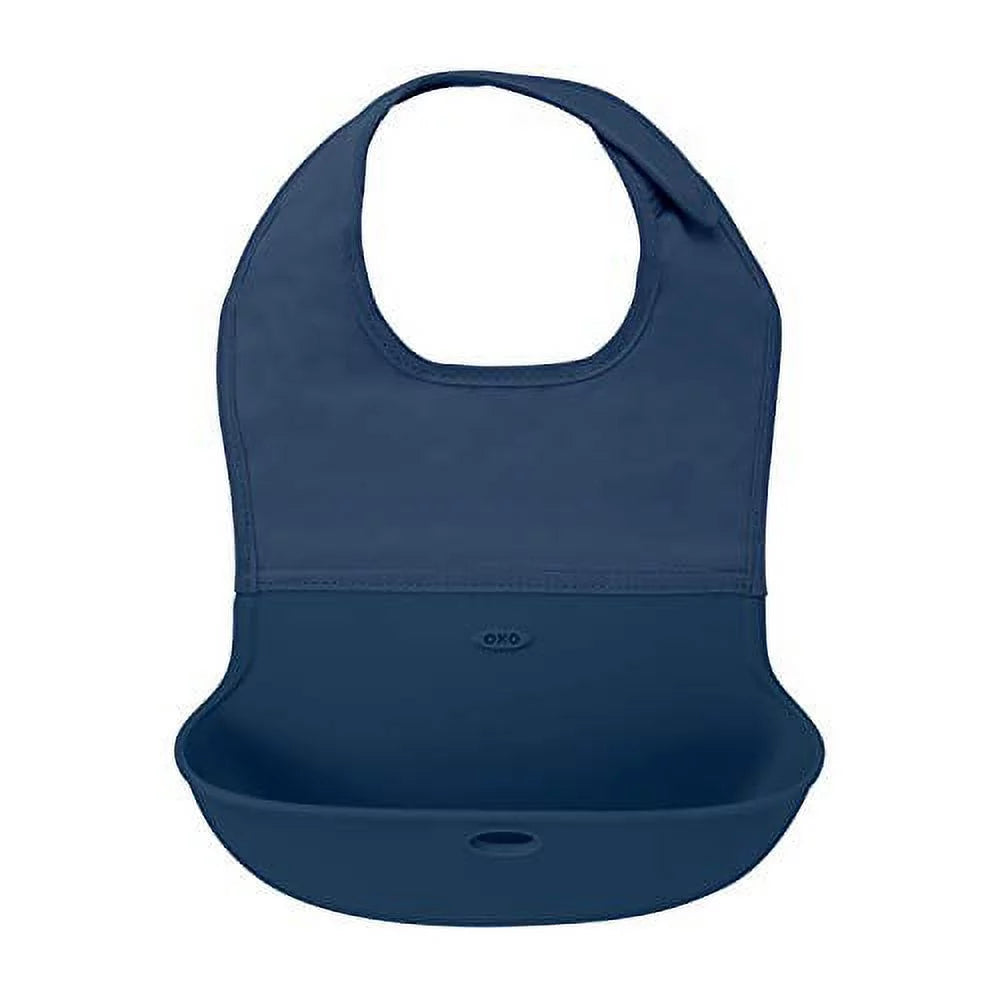 Roll-Up Bib 2 Pack Navy Gray X9593