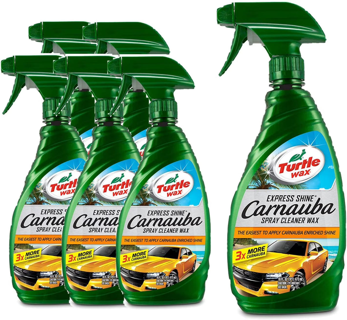Carnauba Spray Cleaner Wax, 16 oz., Pack of 6 K40337