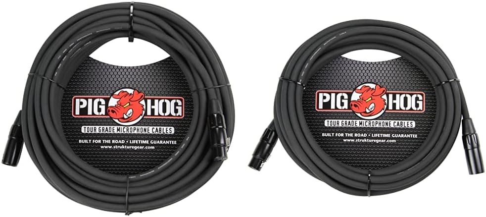 Black 50 Feet XLR Microphone Cable A8862