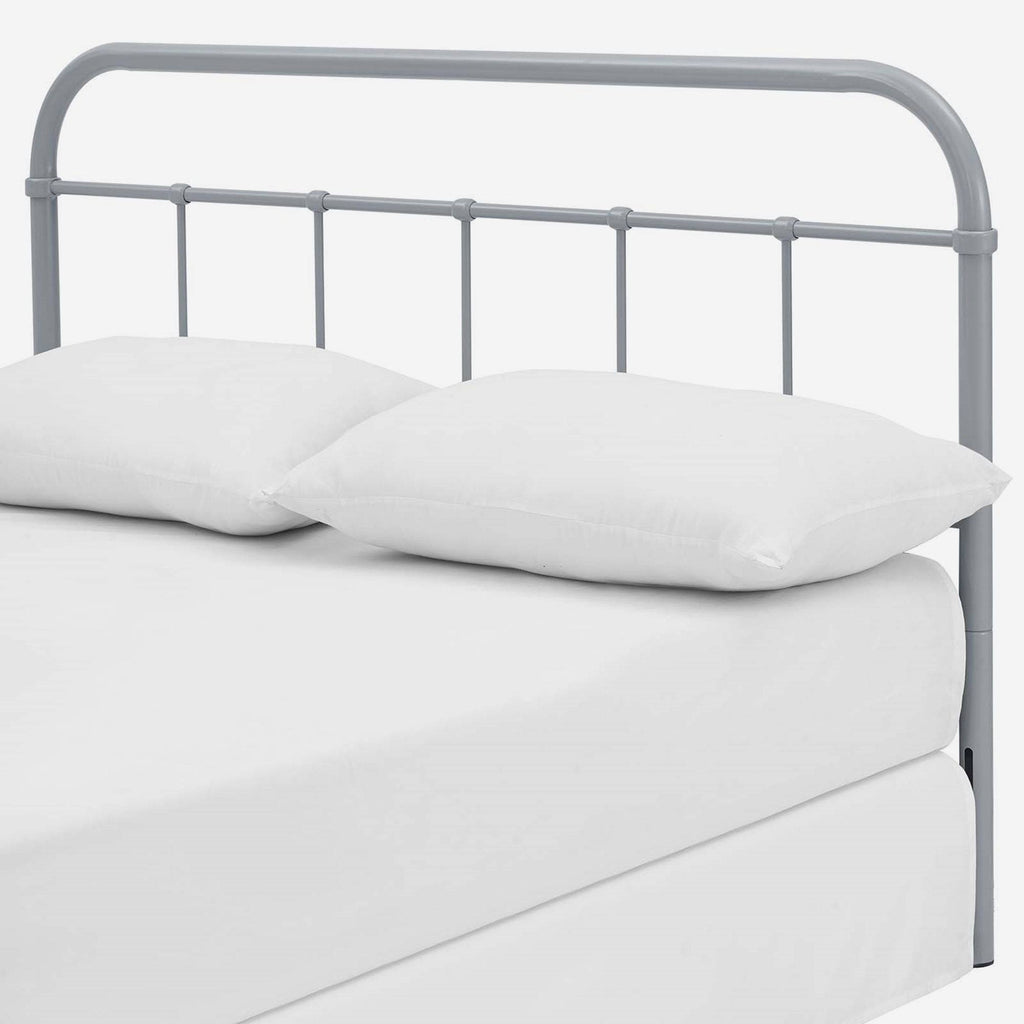 Grey Full Size Metal Headboard N17585