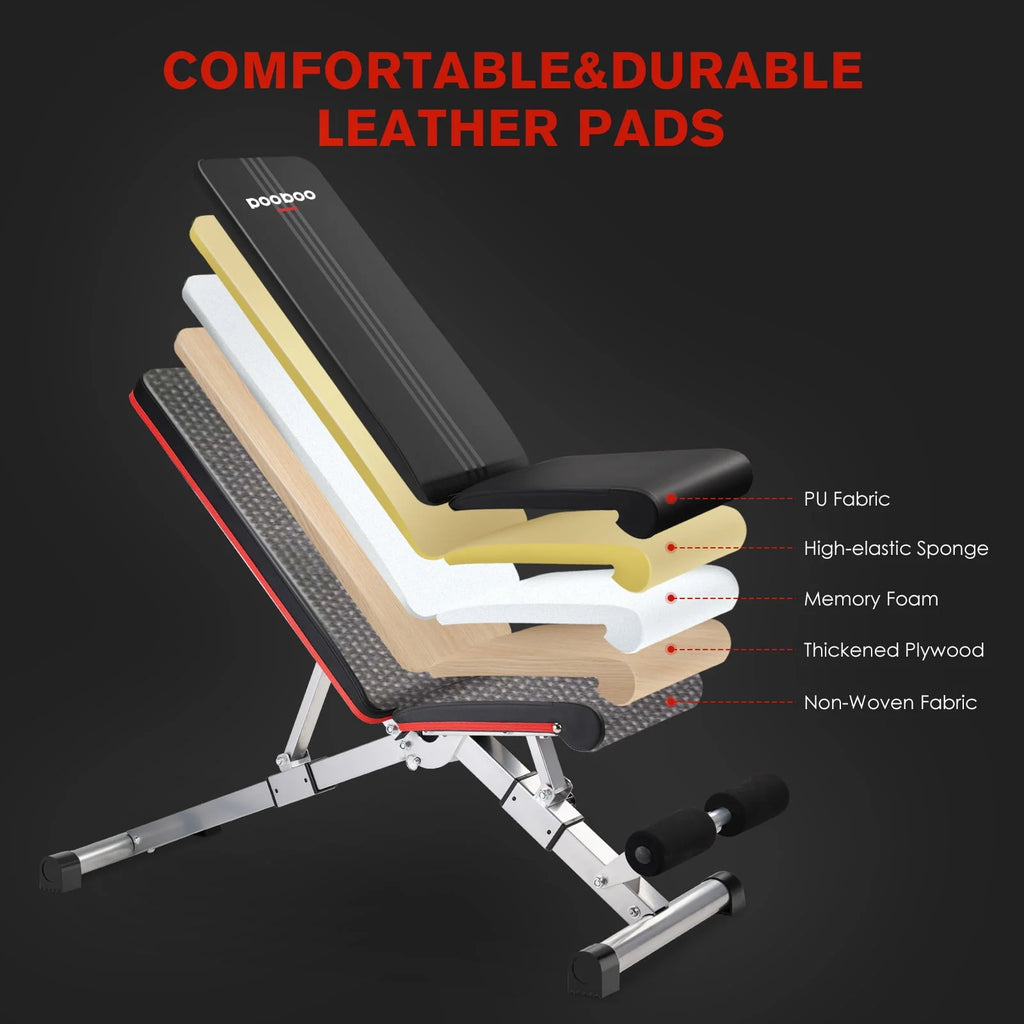 Folding Incline Weight Bench 800 lbs Capacity Y657