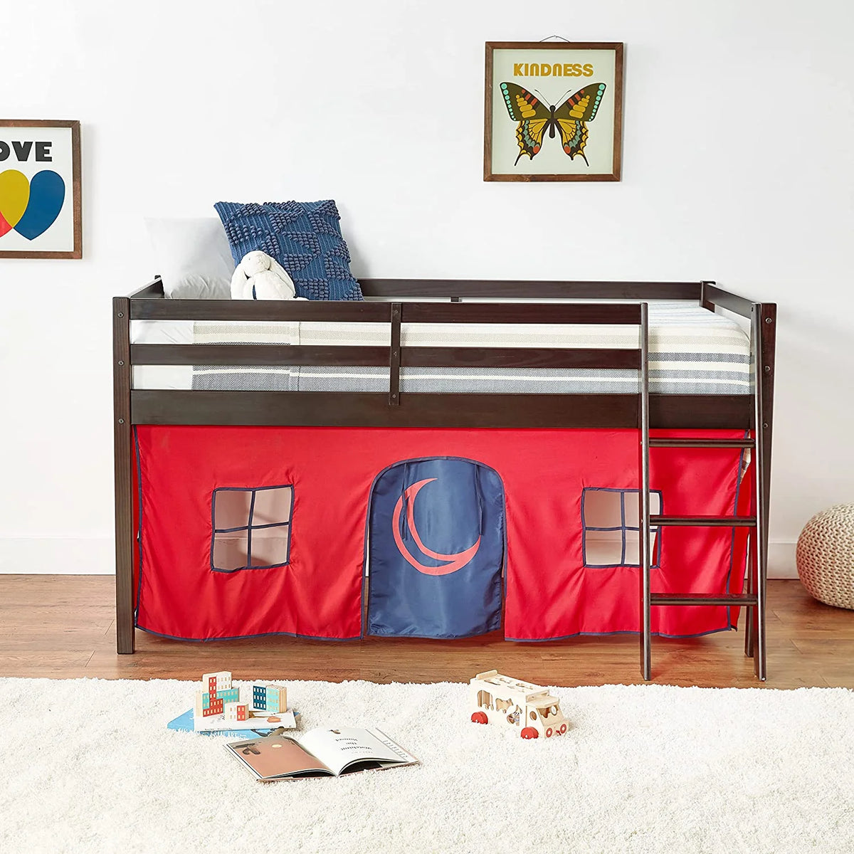 Wood Bunk Bed with Storage L97288