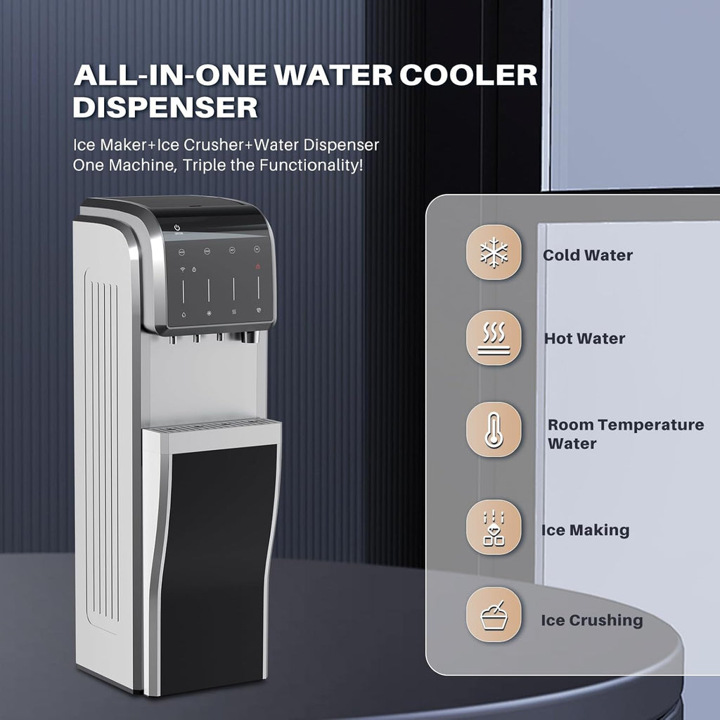 Stainless Steel Water Dispenser with Ice Maker E600495