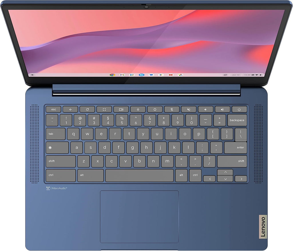 14'' FHD Touchscreen Chromebook Laptop, 8-Core MediaTek Kompanio 520 Processor, 4GB RAM, 64GB eMMC, Abyss Blue D4911
