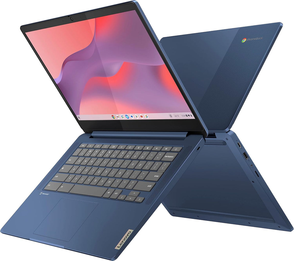 14'' FHD Touchscreen Chromebook Laptop, 8-Core MediaTek Kompanio 520 Processor, 4GB RAM, 64GB eMMC, Abyss Blue D4911