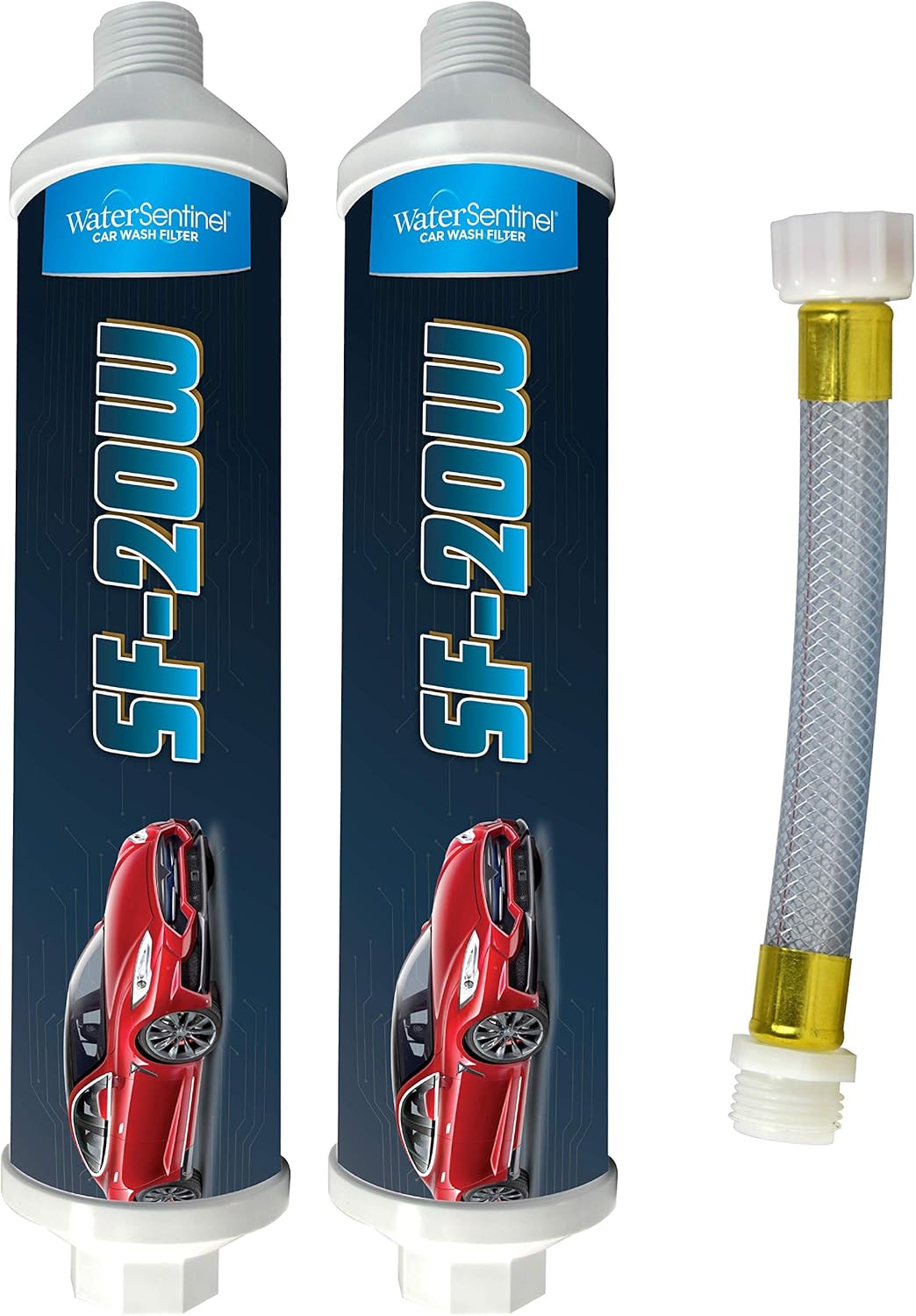 Inline Deionized Water Garden Hose Filter & Extension Adapter (2-Pack) I8825