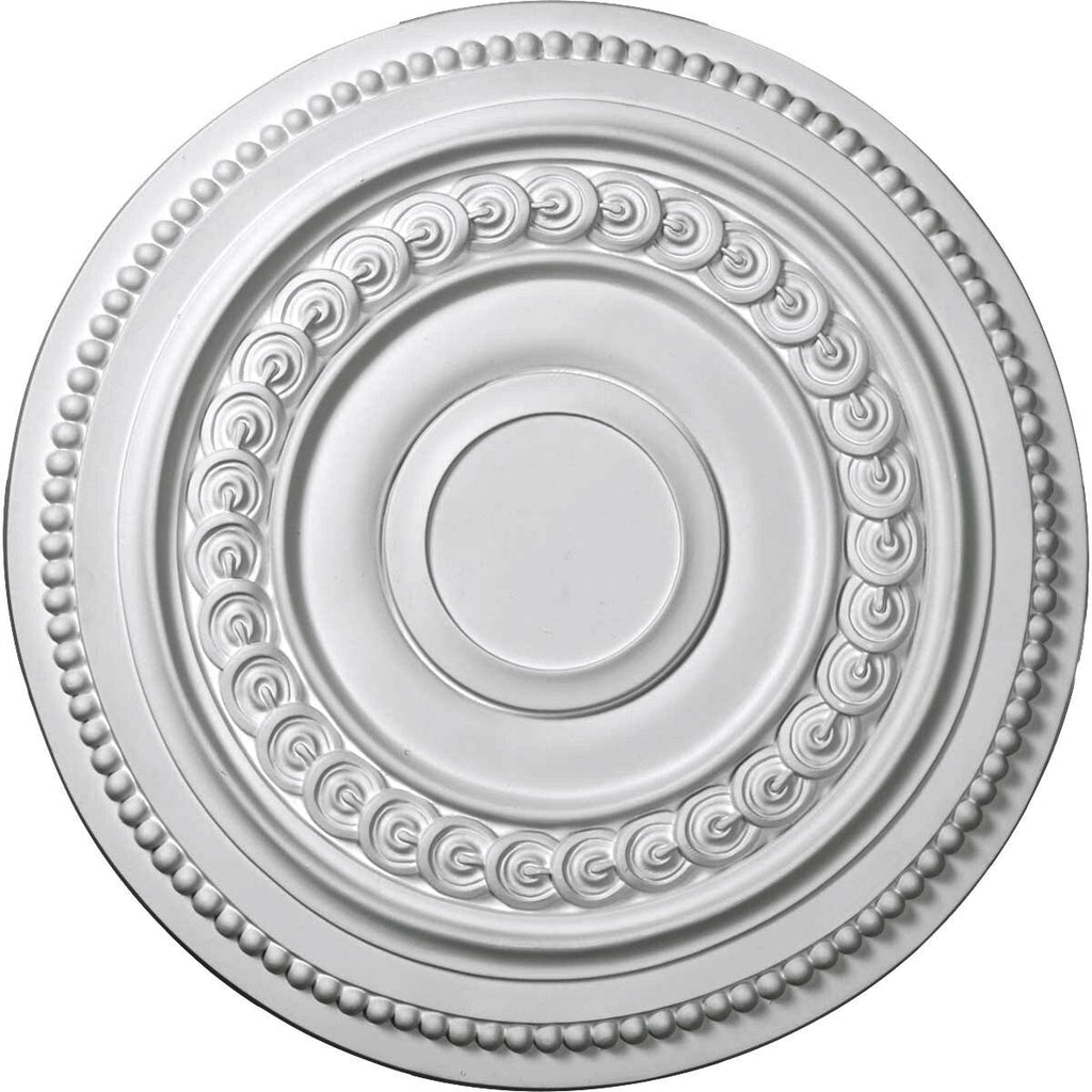 Hand-Painted Black Pearl Ceiling Medallion Q7205