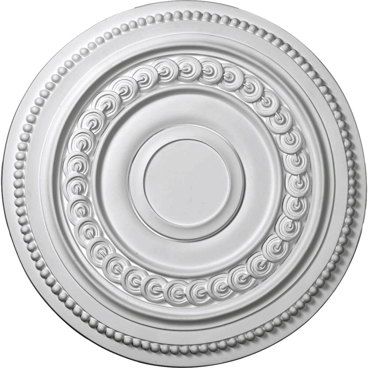 Hand-Painted Black Pearl Ceiling Medallion Q7205