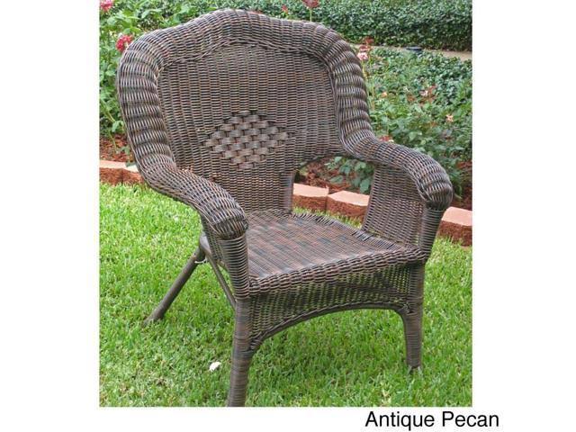 Resin Wicker Patio Chairs Set of 2 R8146