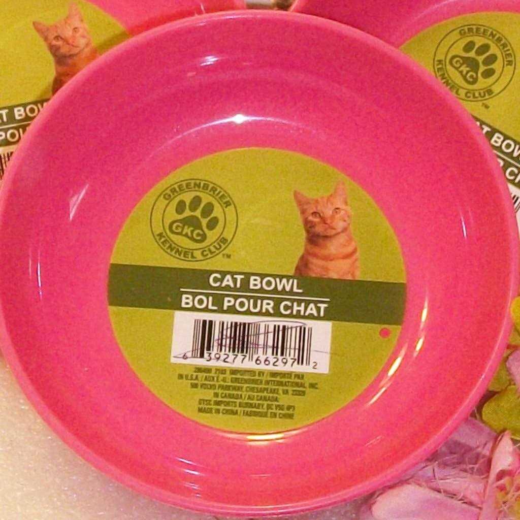 Plastic Non-Slip Cat Bowls N85229