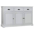 Gray 3 Drawers Sideboard Buffet Storage Cabinet I7500