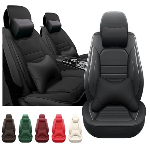 5 Seats Red Faux Leather Seat Covers for Jeep Grand Cherokee 4xe D7214