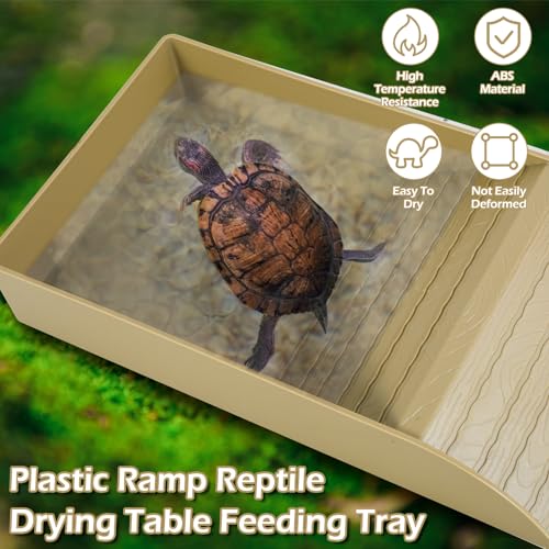 Reptile Water Bowl with Ramp and Basking Platform Z436483