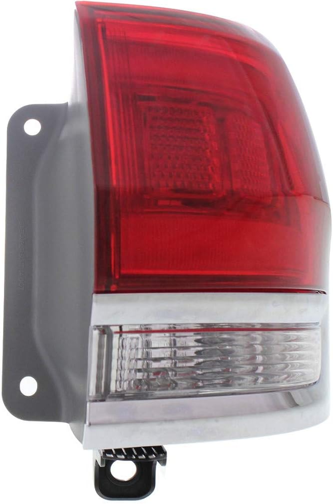 Jeep Grand Cherokee Passenger Side Outer Tail Light Assembly with Chrome Trim Z98111