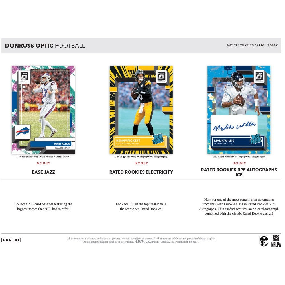 2022 Panini Donruss Optic Football Hobby Box A190