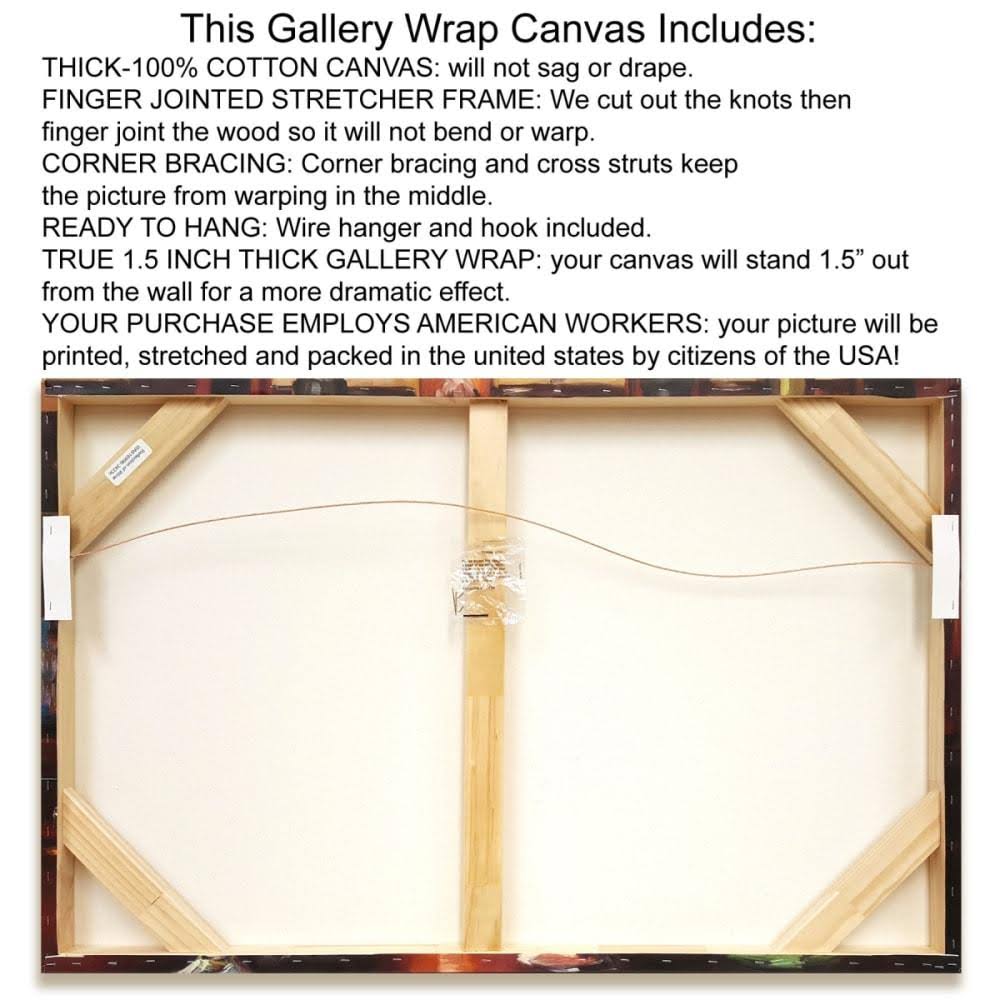Giclee Print on Gallery Wrap Canvas D1583