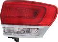 Jeep Grand Cherokee Passenger Side Outer Tail Light Assembly with Chrome Trim Z98111