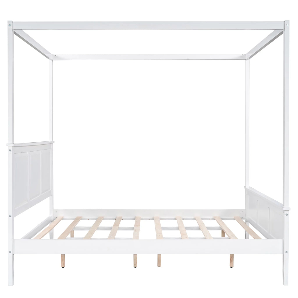 King Size Canopy Platform Bed X3072