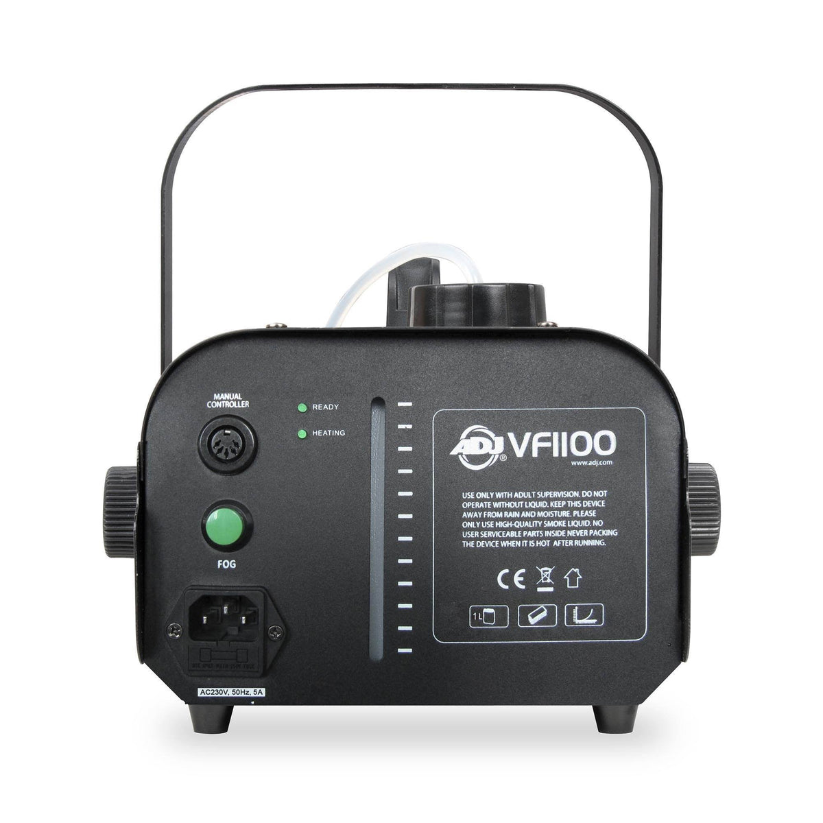 Black 1000 W Mobile Fog Machine with Wireless Remote Control P27637