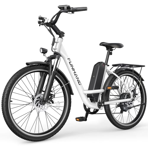 26" Step Thru Electric Bicycle with 48V Removable Battery I4264