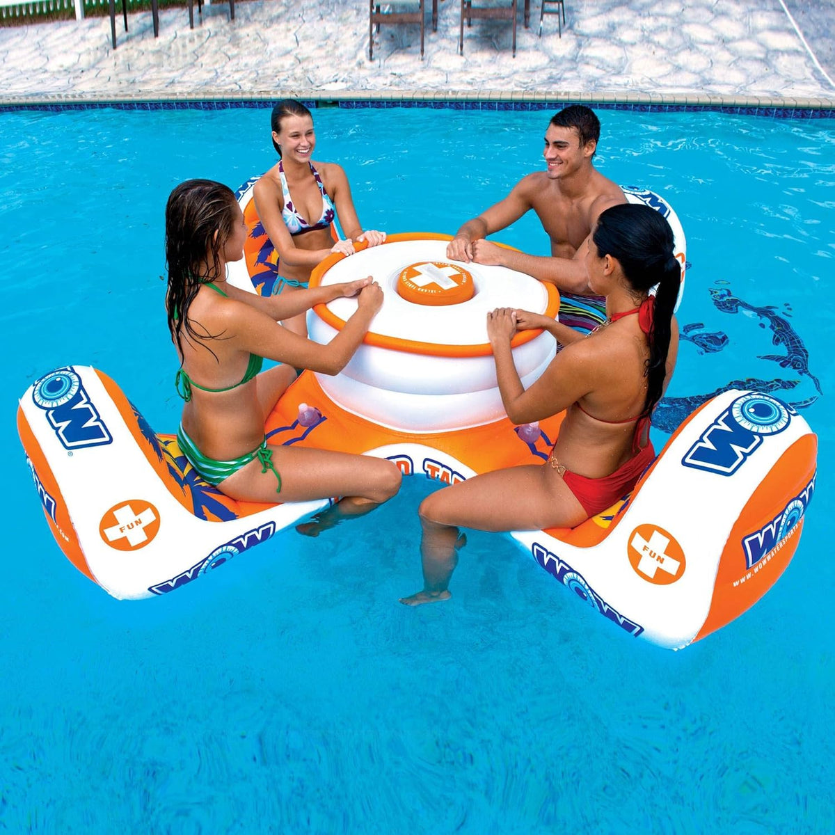 Inflatable Table Floating Island Pool Float J5551