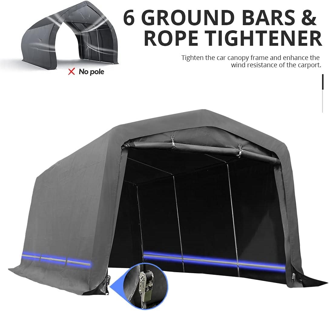 10' x 15' Heavy Duty Anti-Snow Carport Canopy G42674