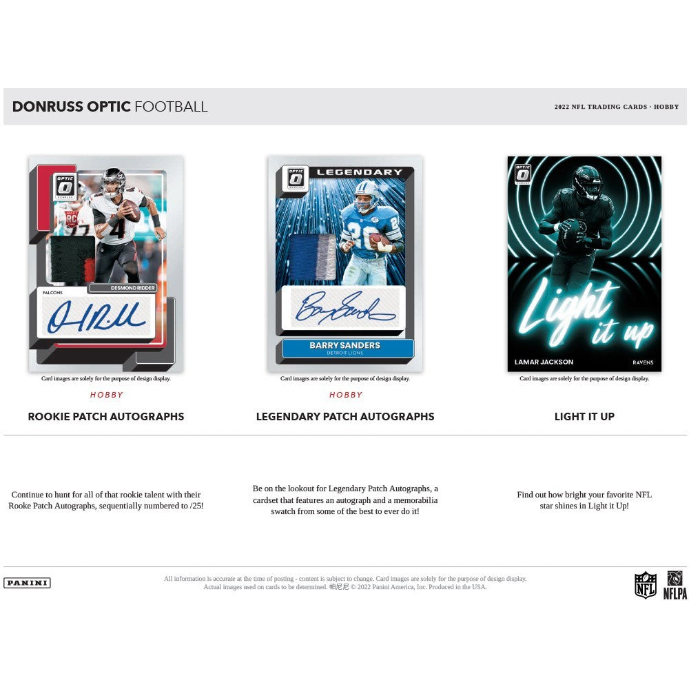 2022 Panini Donruss Optic Football Hobby Box A190