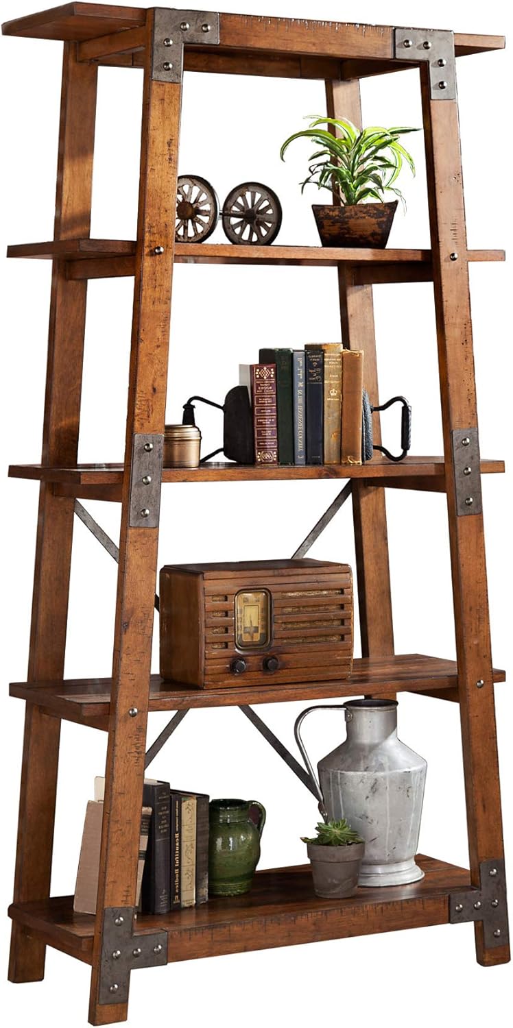 Brown 4-Tier Bookcase Y365
