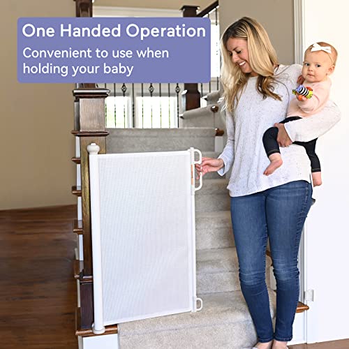 Black 41" Tall Retractable Mesh Baby Gate M590519