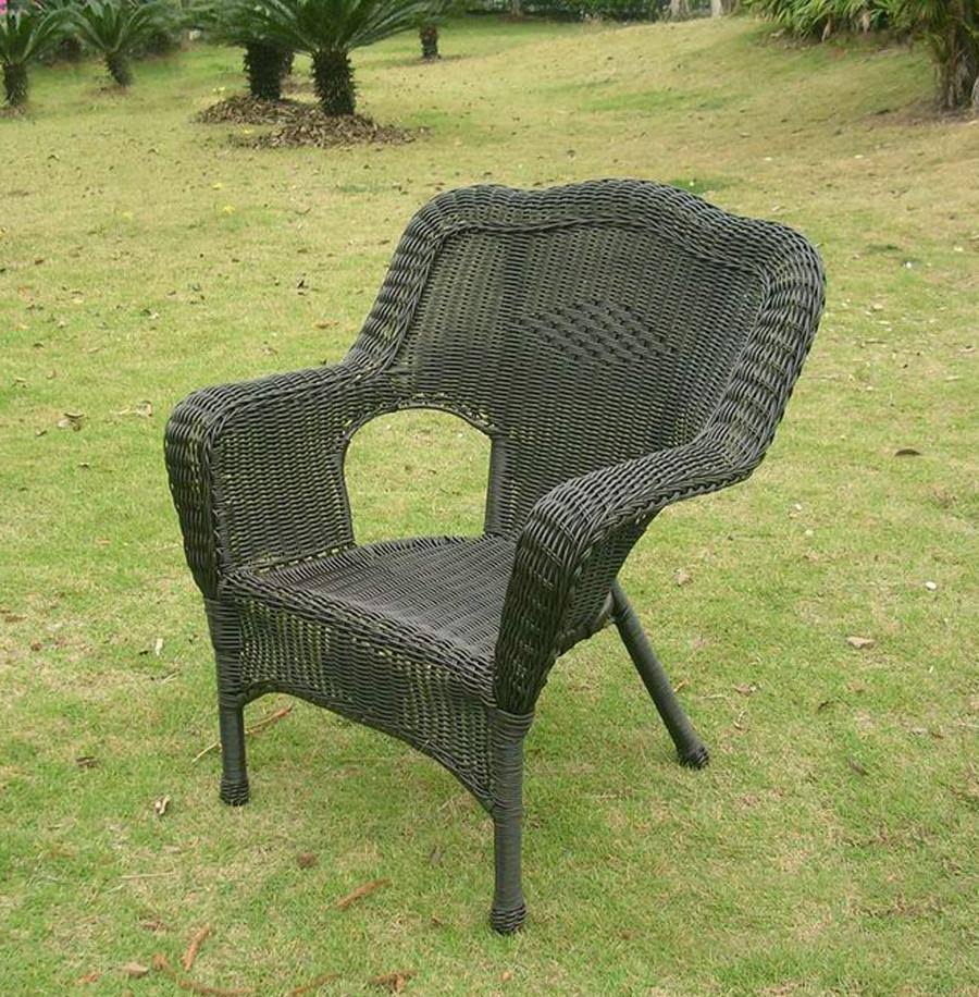 Resin Wicker Patio Chairs Set of 2 R8146