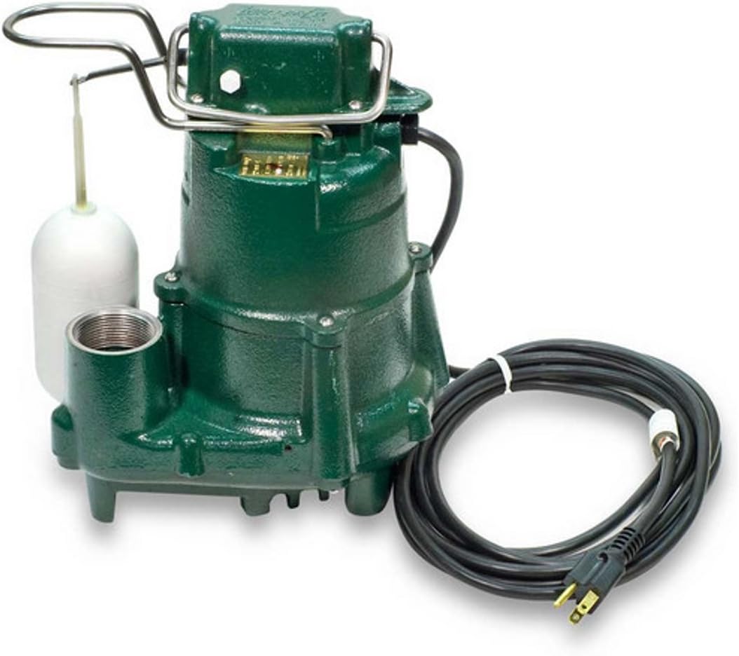 115-Volt 1/2 Horse Power Cast Iron Submersible Sump/Effluent Pump M10252