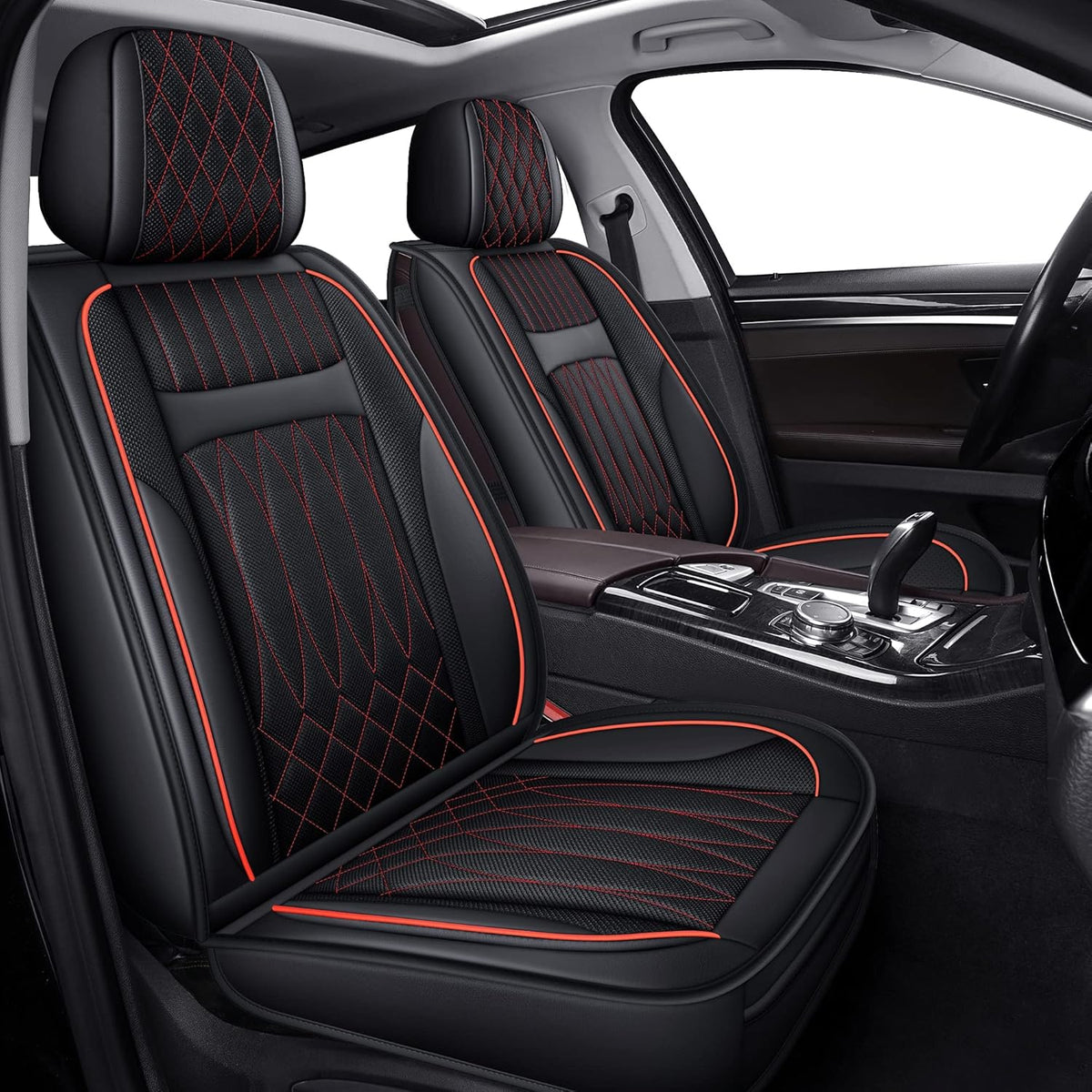 Red Car Seat Covers Full Set G532