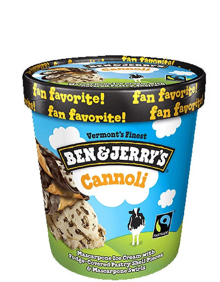 Cannoli Ice Cream, 16 oz. Pint, 6-Pack L989809