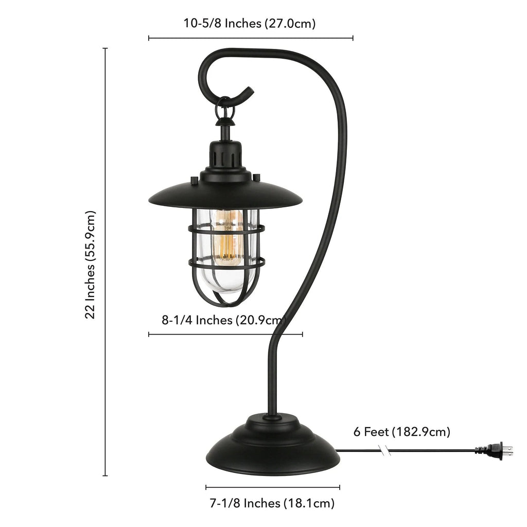 Blackened Bronze Lantern Lamp N373922