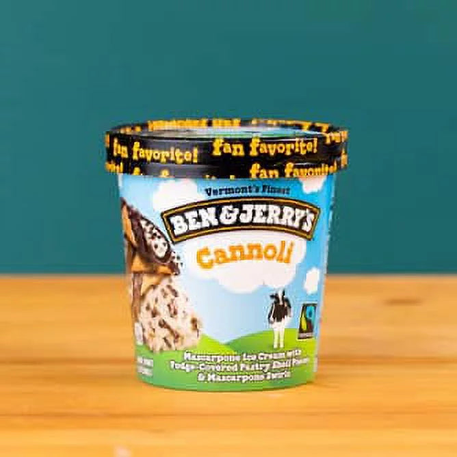 Cannoli Ice Cream, 16 oz. Pint, 6-Pack L989809