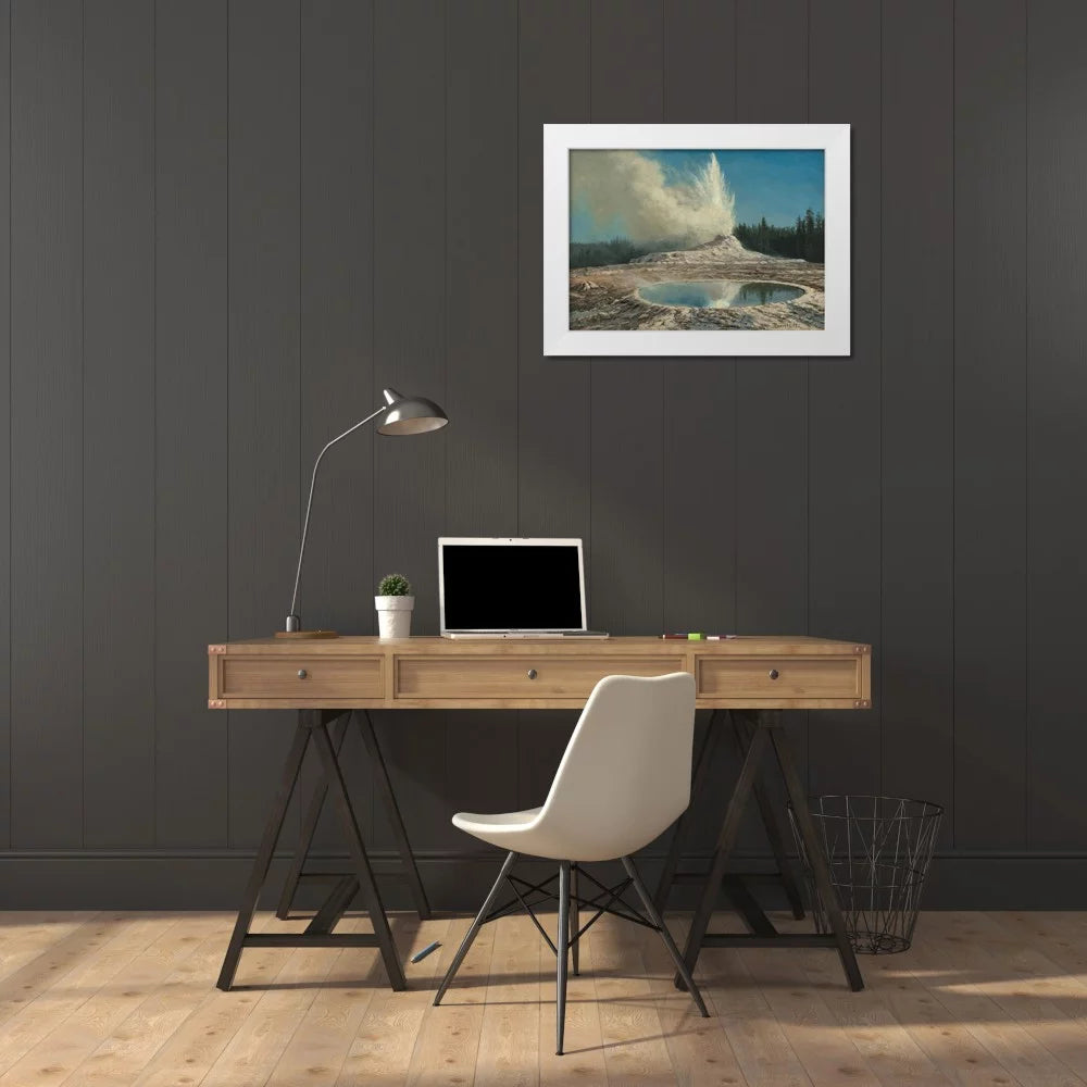 14x11 White Modern Wood Framed Museum Art Print E9921