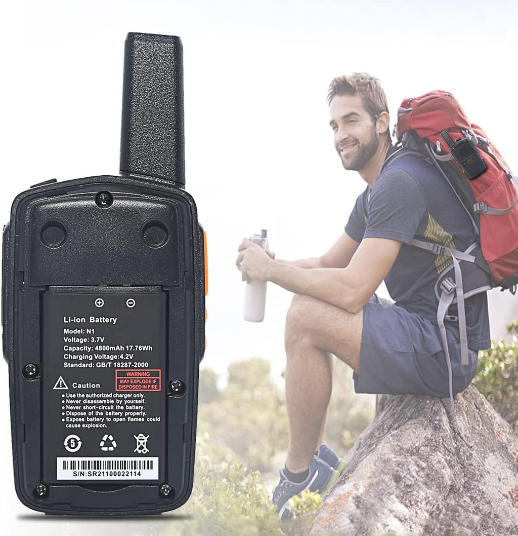 Wireless Intercom System 1.5 Mile Two Way Radio 2 Pack C786475