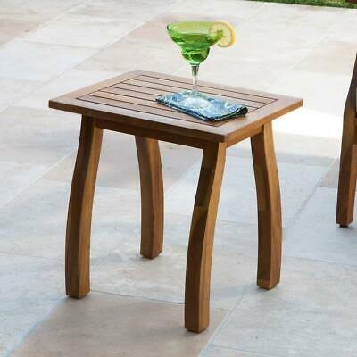 Gray Acacia Wood Accent Table E8116
