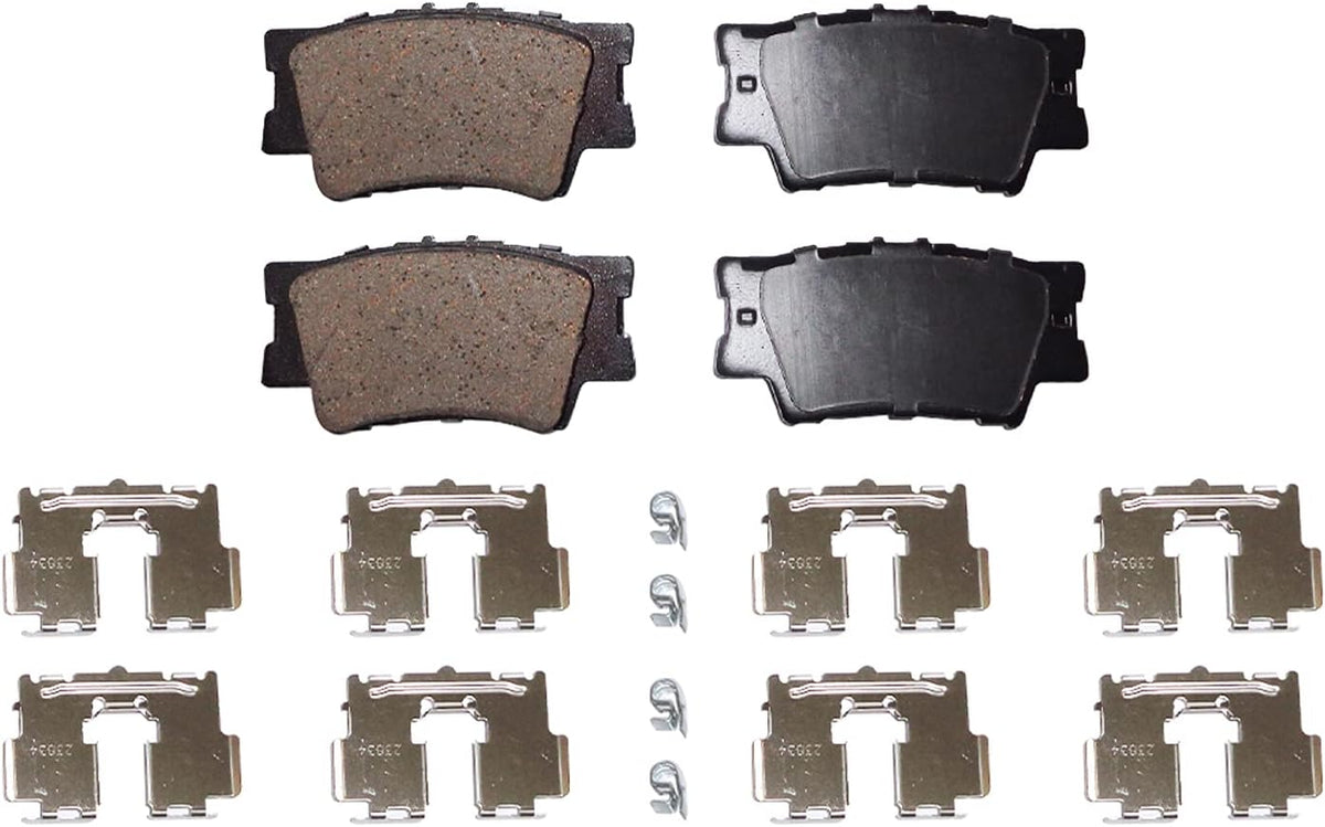 Front & Rear Ceramic Brake Pads 4pc Set X8945